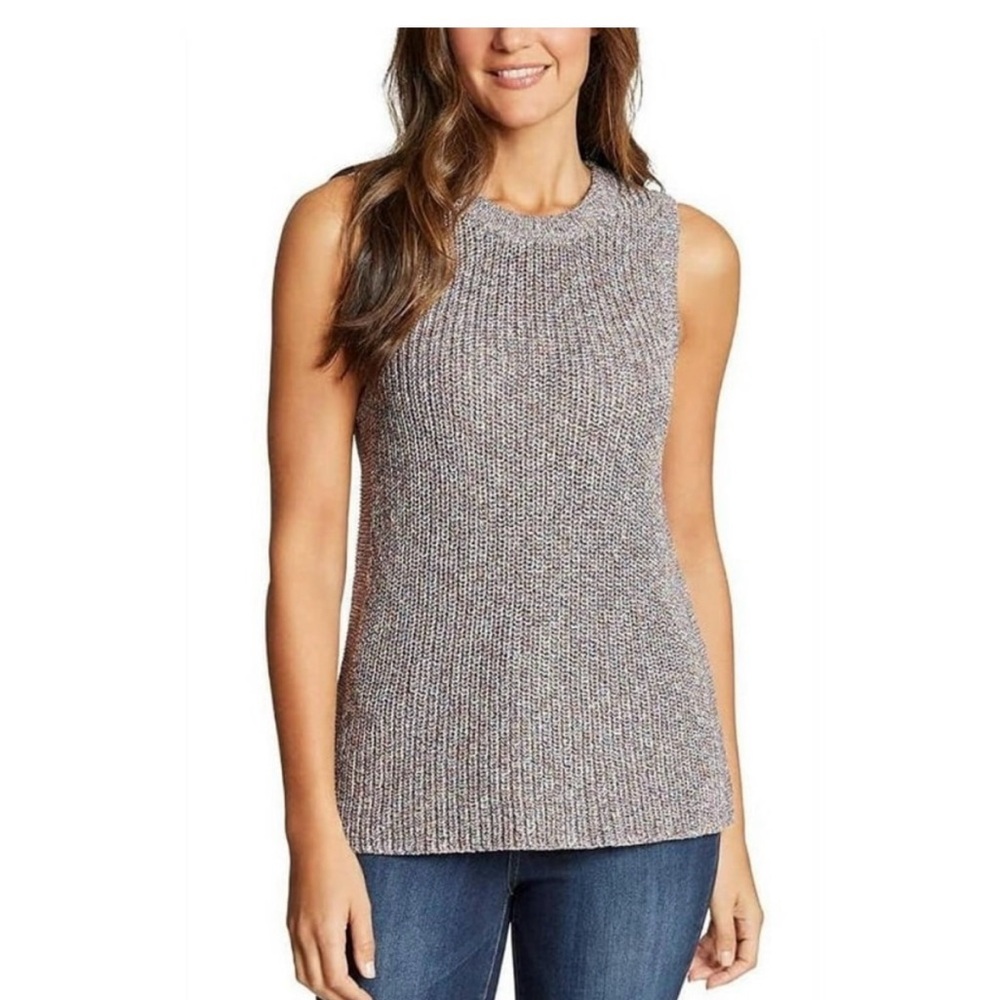 NEW Sleeveless “Ella Moss” multicolor weighted knit tank top